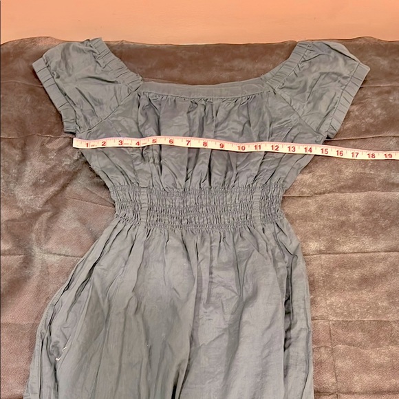 🔥Massimo Green Smocked Off-the-Shoulder Midi Sundress🔥 - Picture 3 of 7